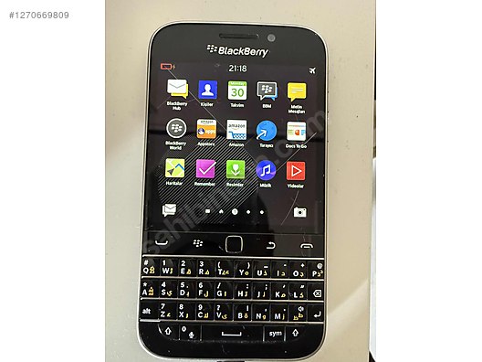 美品！ BlackBerry Q20 Classic シムフリー 16 GB Siyah BlackBerry Classic Q20 Cep Telefonu - 1270669809