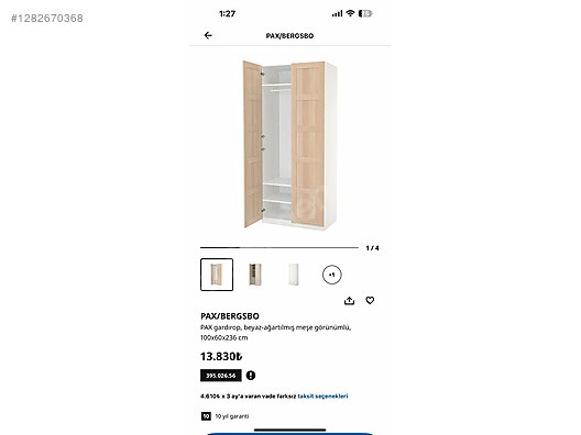 Used & Brand New Items / Home Decor / Furniture / Bedroom / Wardrobe