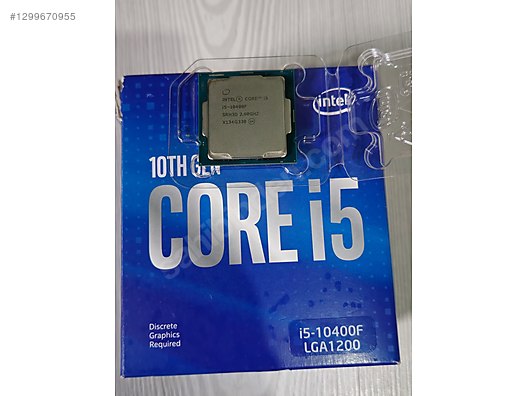 intel Core i5 - 10400F 2.90GHZ işlemci sahibinden.comda - 1299670955