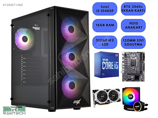 Toplama / i5 10400F | RTX 2060s | 16GB RAM - 512GB M2 | F/P OEM