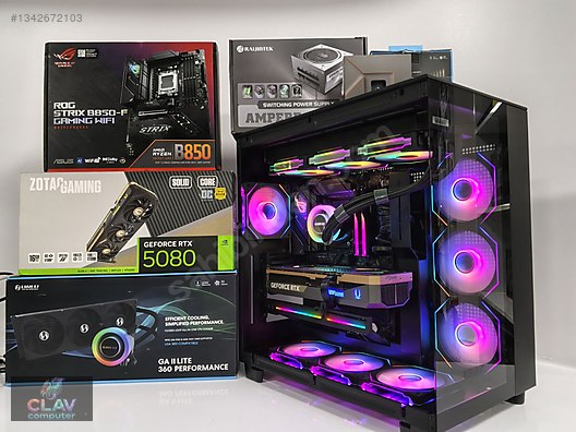 Toplama / AMD Ryzen 7 9800x3D // RTX 5080 16GB // TridentZ 32gb