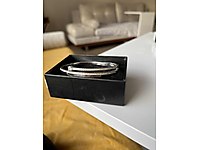 Az kullanılmıs swarovski gümüş bileklik