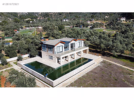 ÇİZİM GAYRİMENKULDEN DENİZ MANZARALI ÖZEL MİMARİ SATILIK VİLLA #1281672921
