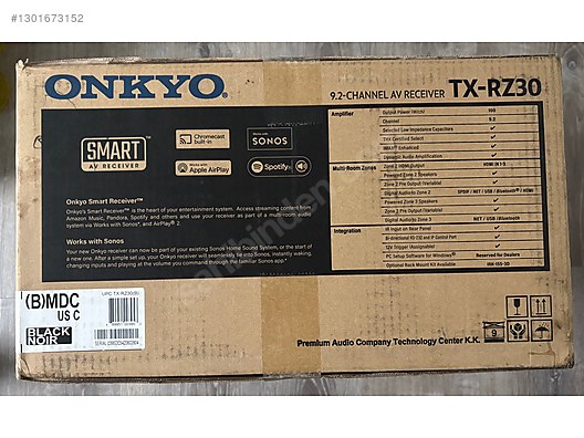 [SIFIR] ONKYO RZ-30 9.2 KANAL 8K ATMOS VISION DIRAC RZ30 AVR sahibinden ...