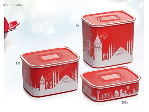Tupperware Small Canister Gift 2箱セット　新品 Tupperware Su Seti Türkiyem Koleksiyon Ürünü on sahibinden.com