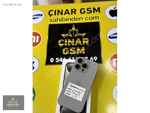 Resim Apple iPhone 15 Pro İkinci El TR | 256 GB | Natürel Titanyum 