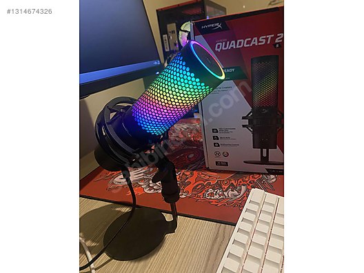 【未開封品】HYPERX QUADQAST S QuadCast S – USB Kondenser Oyun Mikrofonu