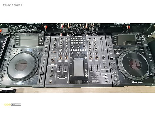 PIONEER CDJ 2000 (2 ADET ) PIONEER DJM 2000 KOMPLE SET sahibinden