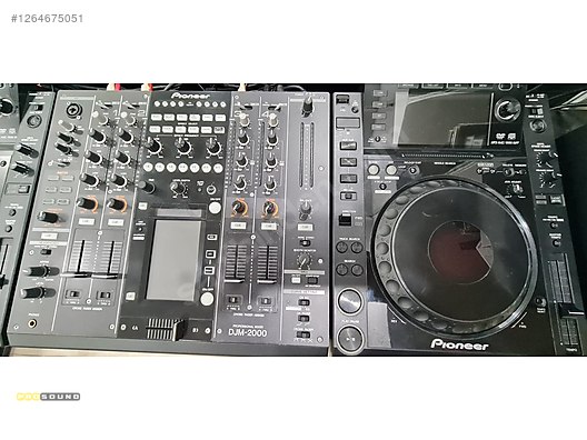 Pioneer CDJ-2000 2台セット PIONEER CDJ 2000 (2 ADET ) PIONEER DJM 2000 KOMPLE SET sahibinden