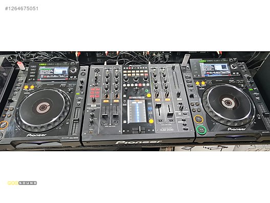 PIONEER CDJ 2000 (2 ADET ) PIONEER DJM 2000 KOMPLE SET sahibinden