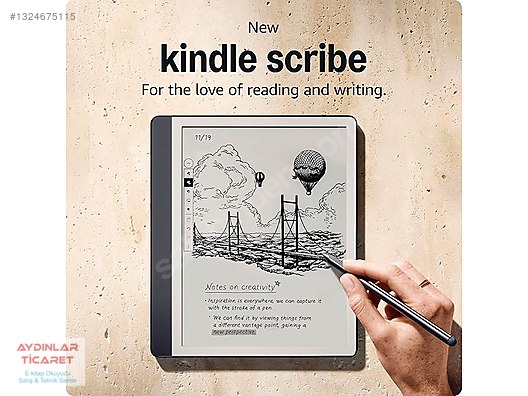 Amazon Kindle 2.Nesil Scribe 2024 64gb Premium Pen Kılıf Hediye on