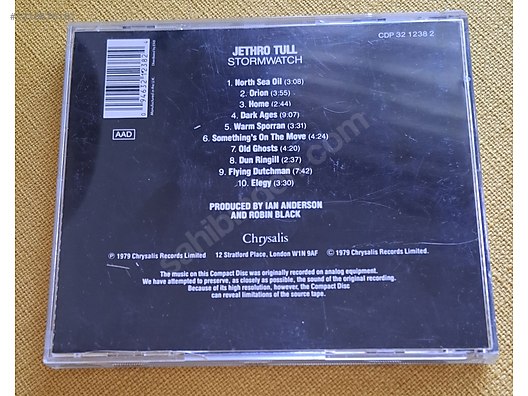 JETHRO TULL Stormwatch - Müzik CD leri Alışverişte İlk Adres