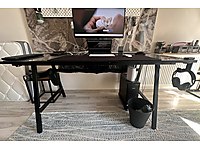 IKEA UTESPEILARE Oyuncu Masasi - Siyah