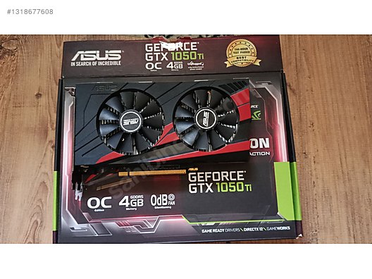 Asus Gtx 1050 Ti 4gb oc edition kutulu tertemiz sahibinden.comda