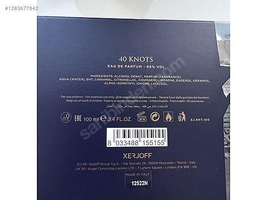 Xerjoff 40 knots edp 10 ml - Xerjoff Sample / Tester Erkek Parfüm