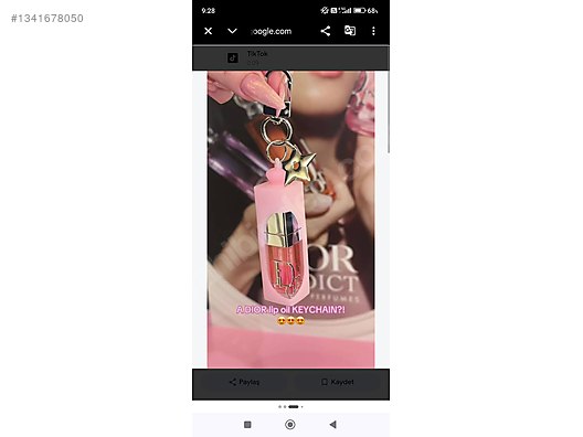 Orjinal Dior Addict Dudak Parlatıcı Tutucu Anahtarlik on