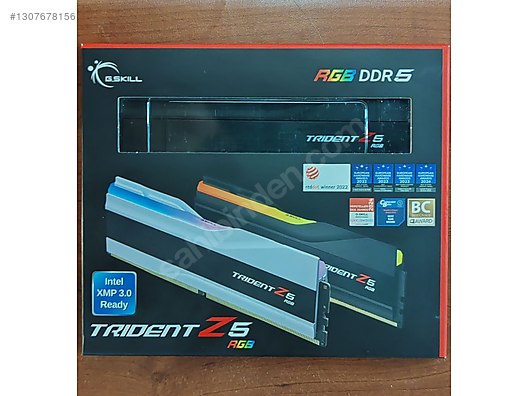 GSKILL TRIDENT Z5 RGB 2X16 32GB DDR5 6000MHZ CL 28 sahibinden