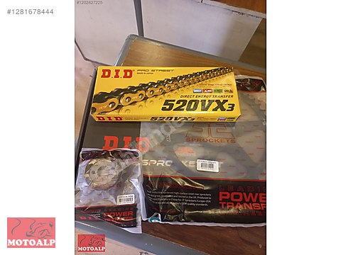 Şanzıman / bajaj dominar 400 zincir dişli seti did gold vx3
