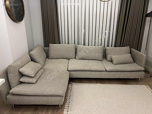 Köşe Koltuk Takımı / IKEA SÖDERHAMN 4lü Köşe Kanepe Viarp Bej