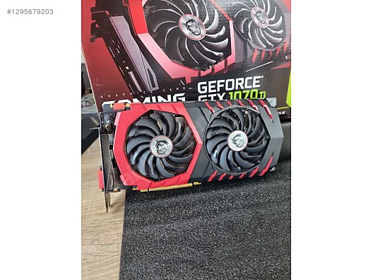 MSI GTX 1070 Ti Ekran Kartı Temiz & Sorunsuz sahibinden.comda
