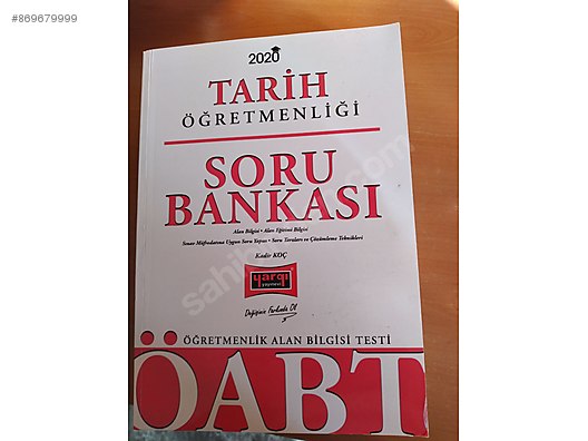 2020 Tarih Oabt Test Kitabi Test Kitaplari Sahibinden Com Da 869679999