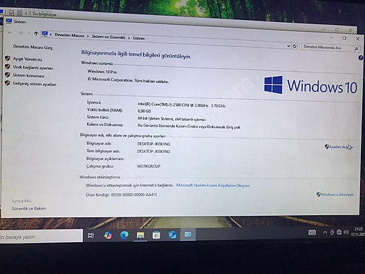 İkinci El ve Sıfır Alışveriş / Bilgisayar / Masaüstü / Modeller / Toplama