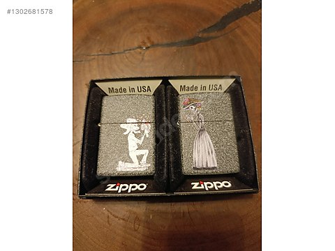 Zippo özel, seri çift çakmağı ölü gelin (dead bride) on sahibinden