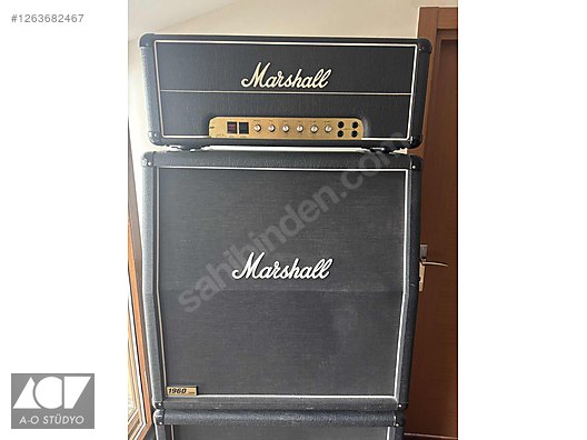 1979 model Marshall Super Bass + 1960A 4x12 marshall kabin - Gitar