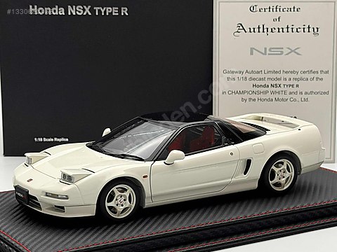 【稀少】 NSX タイプR 1/18 【AUTOART】 Autoart Diecast Model 1:18 Honda Araba - 1330682553