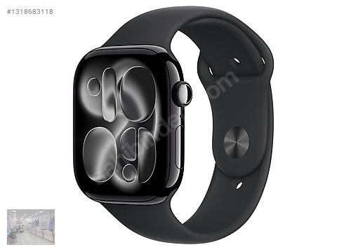 SIFIR APPLE WATCH 11 46MM KAPALI KUTU 24 AY GARANTİLİ JET BLACK