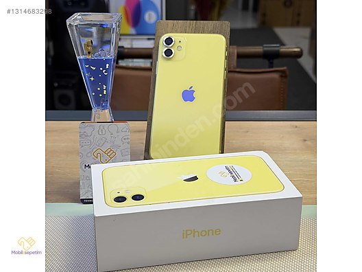 Apple / iPhone 11 / _MOBİLESEPETİM'DEN İPHONE 11 64GB SARI HATASIZ