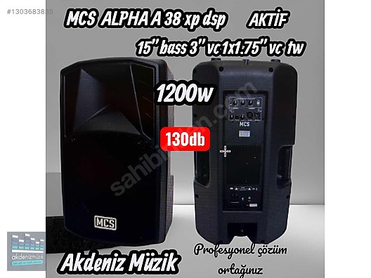 MCS ALPHA A38XP DSP 600-1200w 15'' 2 yollu aktif hoparlör
