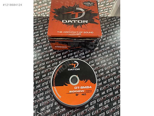Hoparlör / Midrange / DATOR DT-8MB Wolf Series 2000 W 600 RMS 20