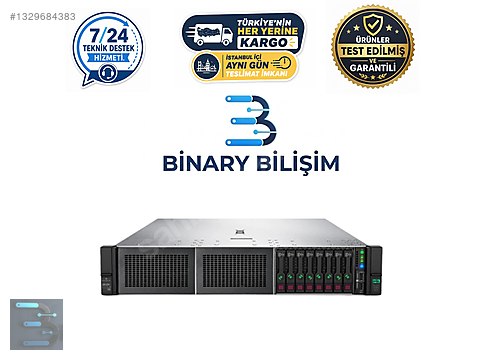 HP DL380 Gen10 / PLATİNUM 8173m / 512 GB RAM /3x400GB SAS SSD