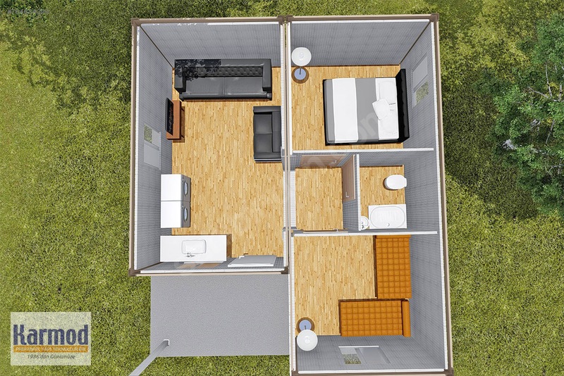 EVİNİZ BİR GÜNDE HAZIR AVANTAJLI FİYATA KARMOD KONTEYNER EV Satılık