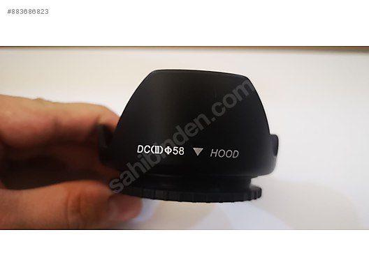 canon 18 55 lens icin 58 mm yaprak tip
