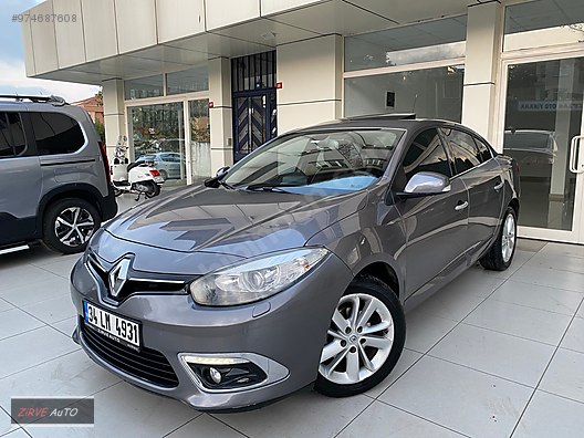 renault fluence 1 5 dci icon zirve auto 2014 icon prestij navigasyon zenoon far sunroof at sahibinden com 974687608