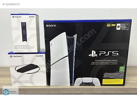 SONY PS5 Slim DiJital | Şarj ve Vertical Dik Stand | TAKAS KURYE