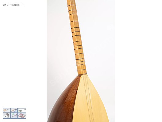 Kısa Sap Saz Bağlama, Turkish Mahogany Short Neck Saz Baglama on