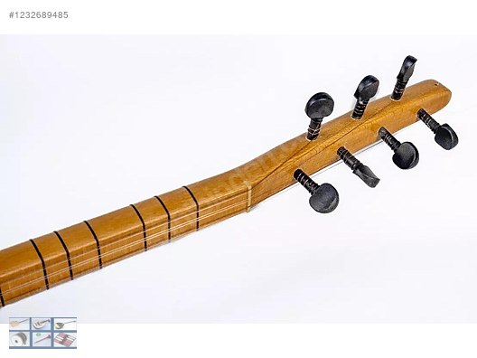 Kısa Sap Saz Bağlama, Turkish Mahogany Short Neck Saz Baglama on