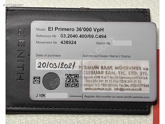 Used & Brand New Items / Watches & Clocks / Watches / Zenith