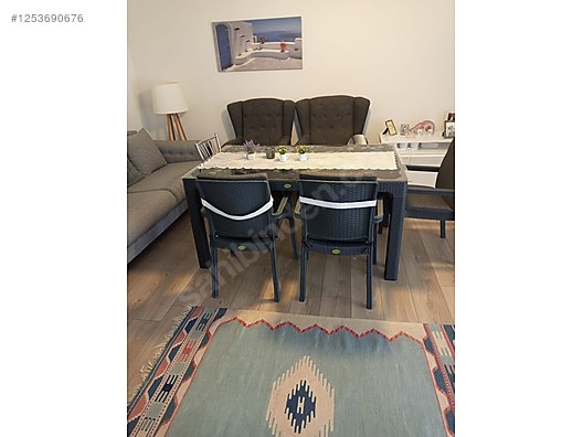 Bahçe Yemek Takımı Antrasit Rattan - Dış & Bahçe Işıklandırma ve Yapı Malzemeleri sahibinden.com'da