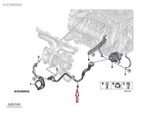 Otomobil & Arazi Aracı / Mekanik / 11538854735 BMW TURBO SOĞUTMA