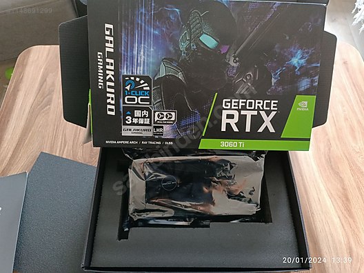 Galax Galakuro GeForce RTX 3060 Ti (1-Click OC) 8 GB Ekran Kartı