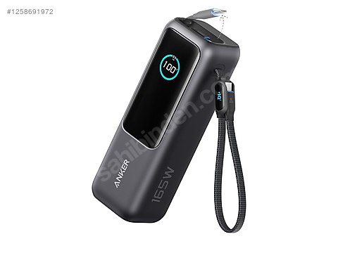 Anker Power Bank 25000mAh, ブラック Anker Power Bank (25000mAh, Built-In & 巻取り式USB-Cケーブル