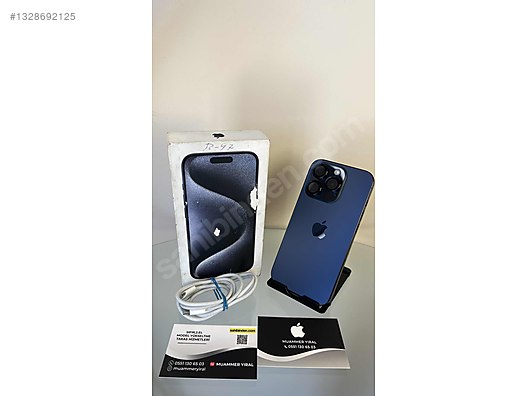 Apple / iPhone 15 Pro / İPHONE 15 PRO 128GB MAVİ TİTANYUM PİL 89