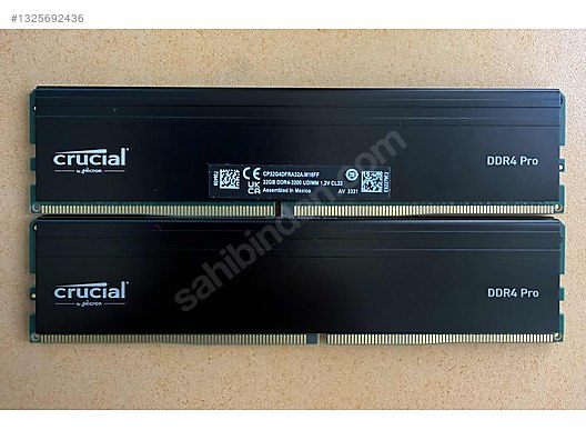 Crucial Pro 64GB (2x32) DDR4-3200 UDIMM sahibinden.comda - 1325692436