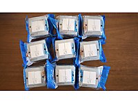 9 Adet Sıva üstü elektrikli jaluzi butonu