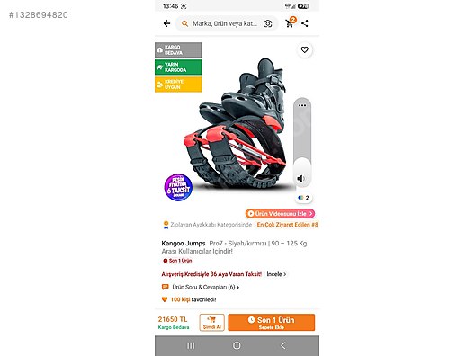 Zıplama ayakkabisi 36_40 no - Spor Ayakkabı - 1328694820