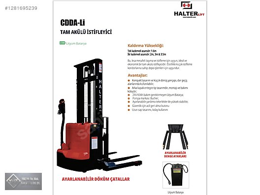 Machinery / Industrial / Carrying & Stacking Equipment / Forklifts / For Sale / Halterlift